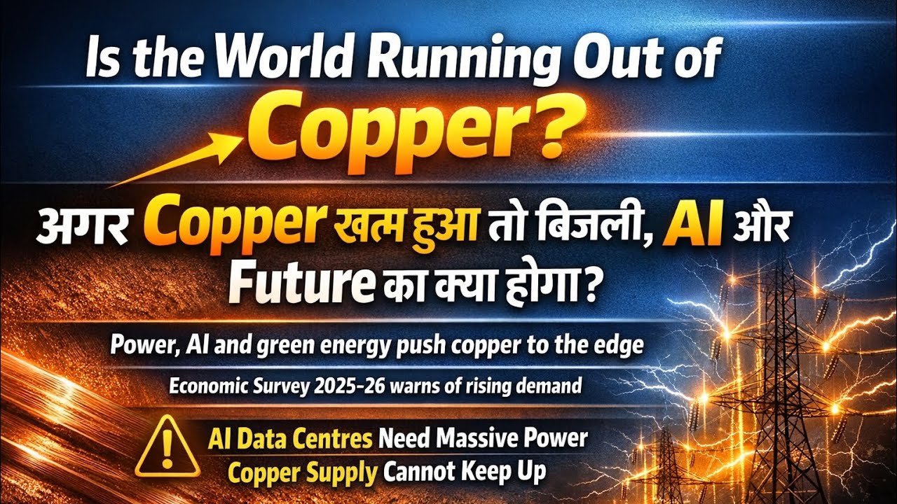 AI और Data Centres ने Copper को संकट में डाला? Power, Inflation और Economy पर बड़ा असर