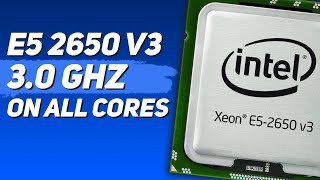 🇬🇧 Intel Xeon E5-2650 v3 turbo boost hack vs stock