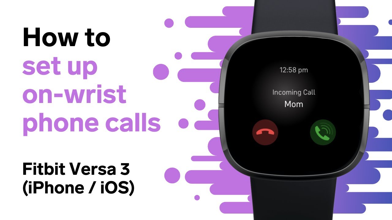 how to set up fitbit versa to iphone