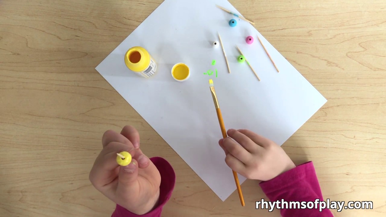 How to Paint Wooden Beads YouTube