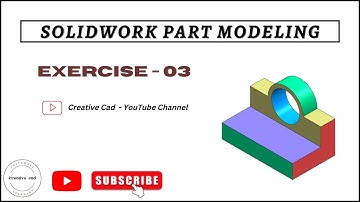 SolidWorks Part Modeling Exercise -03 II Beginners II @Creativecad