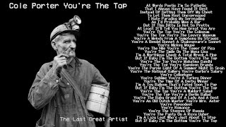 The Last Great Artist - You're The Top (Cole Porter 1934)