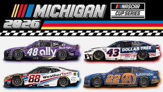 2026 Nascar Cup Series Paint Scheme Preview For Michigan 