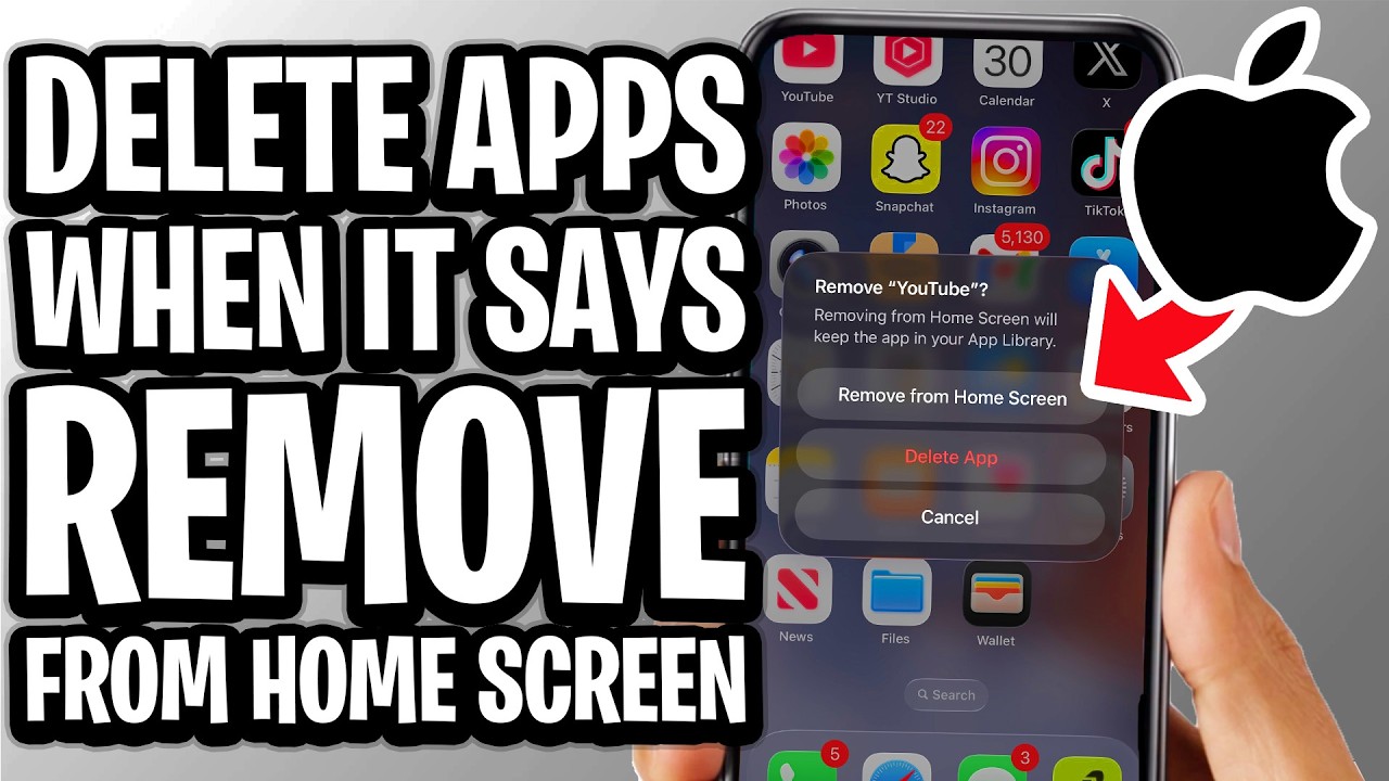 How To Delete Apps On iPhone When It Only Says Remove From Home Screen ...