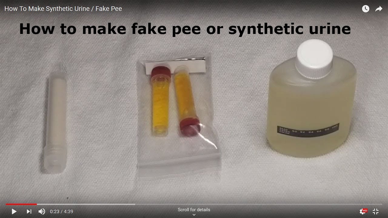 How To Make Fake Urine or Your Own