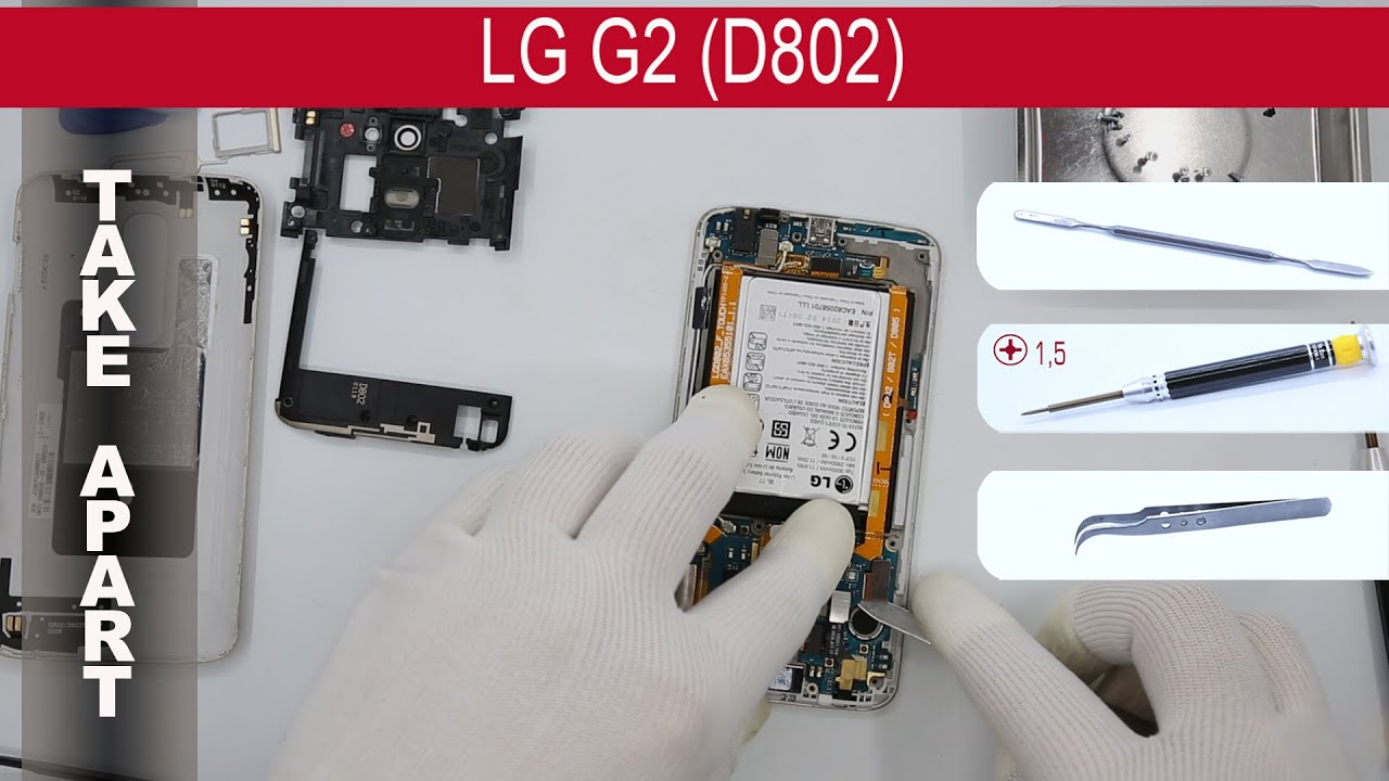 How to replace 🔋 battery 📱 LG G2 D802 (D800, D802) Tutorial - YouTube