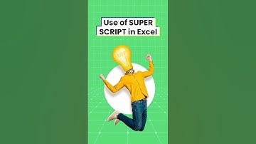 How to use superscript in Excel? #excelmagictrick  #SuperscriptSkills