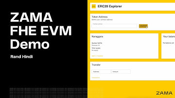 ZAMA FHE EVM demo, Rand Hindi