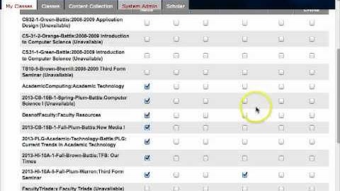 Edit your My Classes List in Blackboard