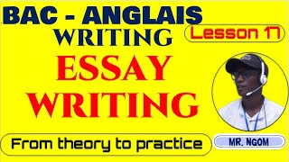 BAC Anglais - Cours 17 - How to write ESSAYS in English