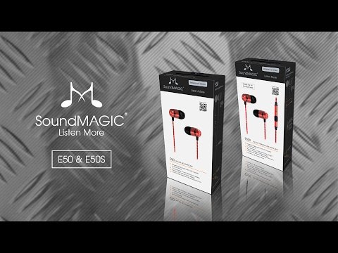 SoundMAGIC E50 & E50S - In-Ear Noise Isolating Headphones
