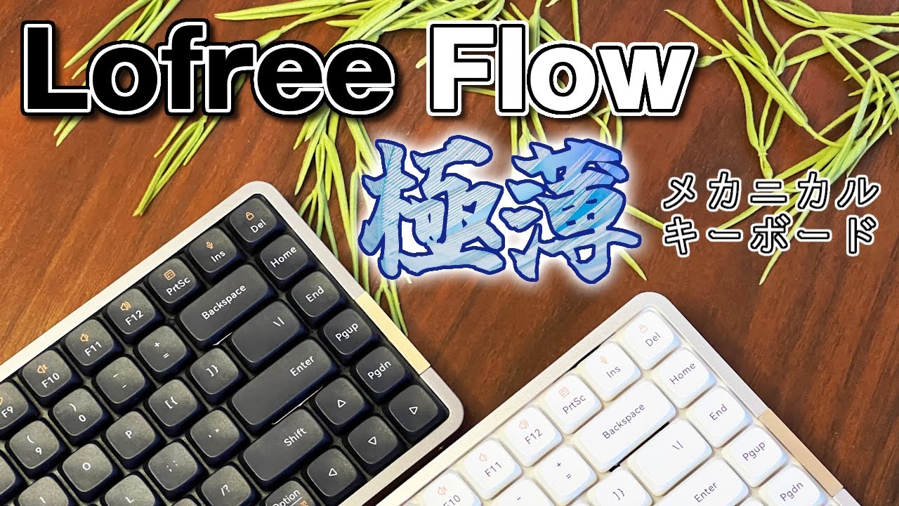 Lofree Flow】打鍵音【赤軸＆茶軸】 - YouTube