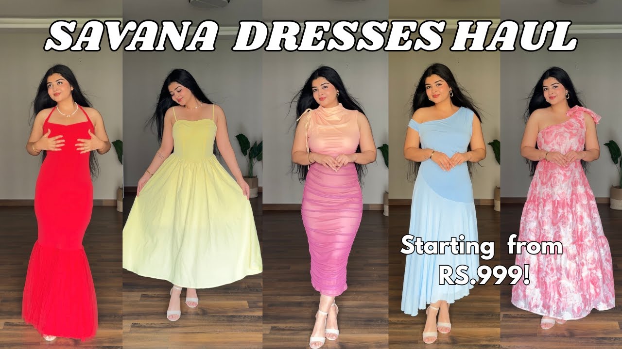 SAVANA SUMMER DRESSES TRY ON HAUL😍🌼 | TRENDY & AFFORDABLE DRESSES✨
