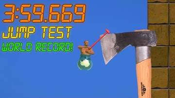 Getting Over It - Jump Test Map in 3:59.669 (Former World Record)