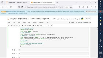 Explainable AI - SHAP with Random Forest Regression in Jupyter Notebook