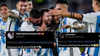 fans react on Twitter as Lionel messi reaches 100 international goal milestone argentina vs curacao