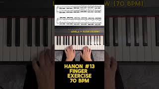 Hanon No. 13 • 70 BPM • Level 3 — Flow • Practice with me