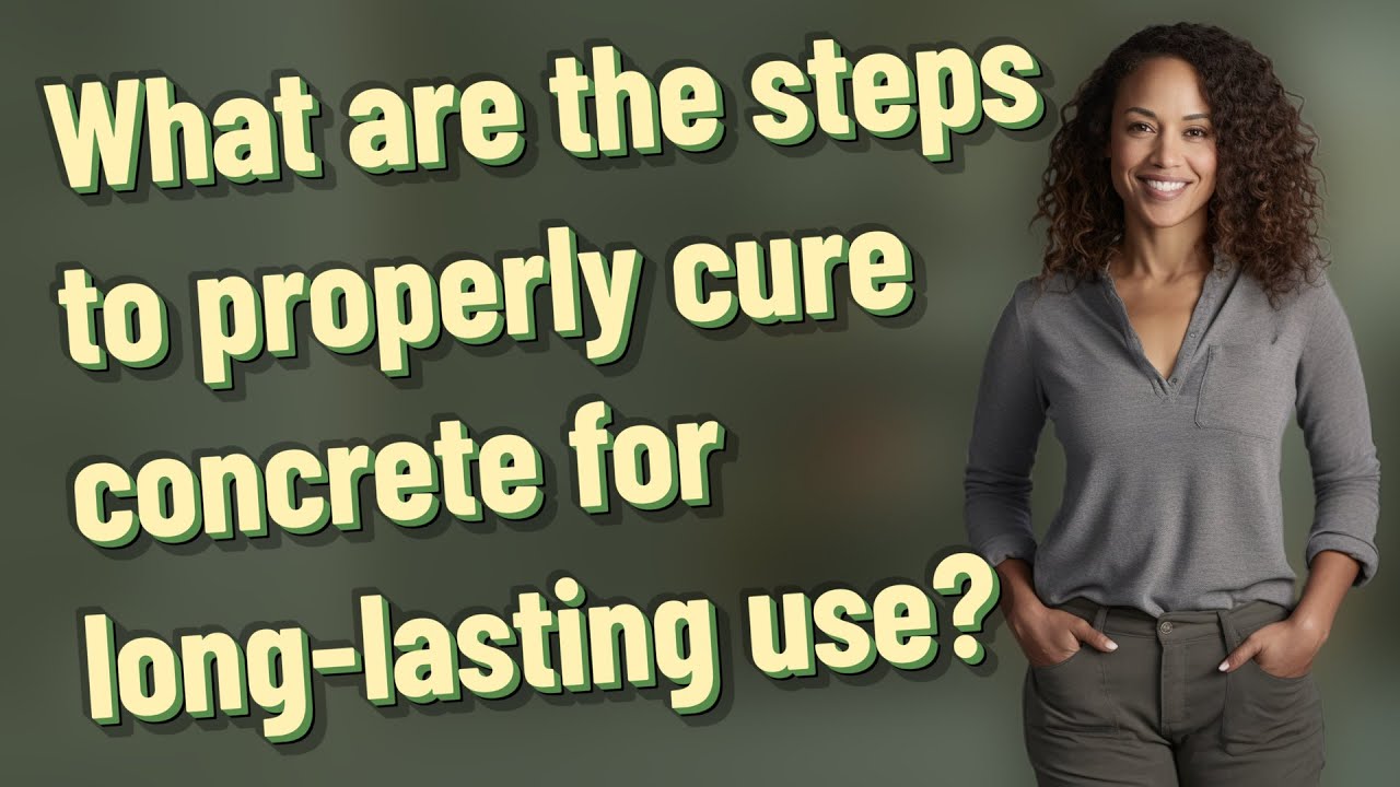 What are the steps to properly cure concrete for long-lasting use?
