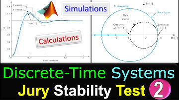 Jury Stability Test 🌟 Second-Order Discrete-Time System 🌟 Calculations & Simulations 💡 Example 2