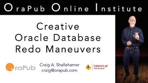 Creative Oracle Redo Maneuvers - Seminar Intro