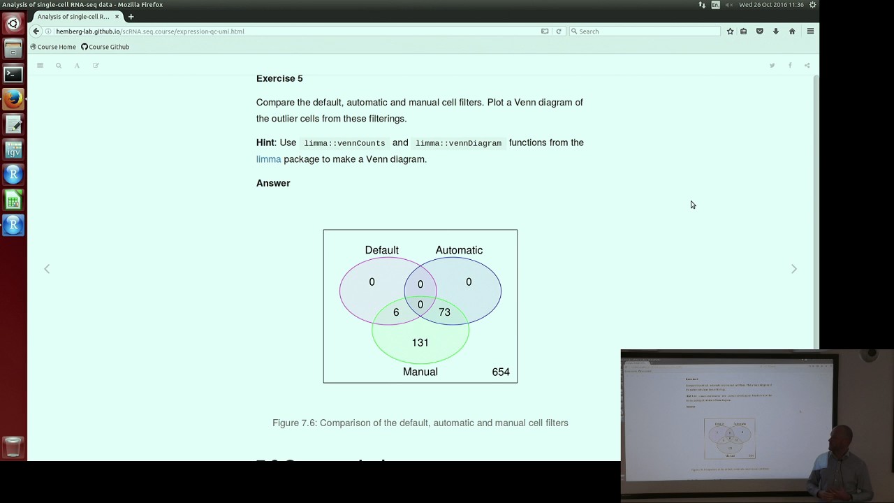 Analysis of single cell RNA-seq data - Lecture 5 - YouTube