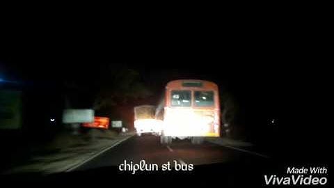 Chiplun st bus ovetaking
