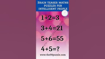 Brain teaser maths puzzles for intelligent people #shorts #maths #viralpuzzle