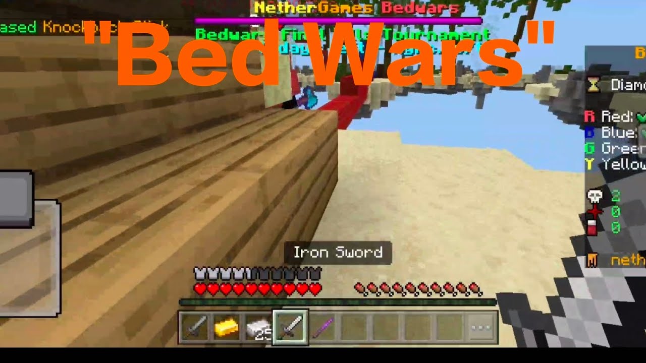 Playing Bedwars for the first time in play.nethergames.net || Minecraft ...