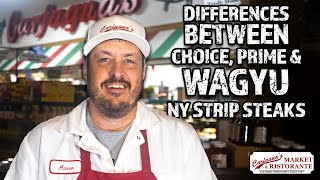 Butcher Shop Basics | Differences Between Prime, Choice & Wagyu NY Strip Steaks