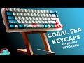 🌊 Coral Sea Keycaps Set Review and Unboxing - Budget Keycaps