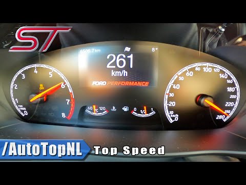 FORD FOCUS ST 2.3 TURBO 280HP 100-200km/h ACCELERATION & TOP SPEED By AutoTopNL