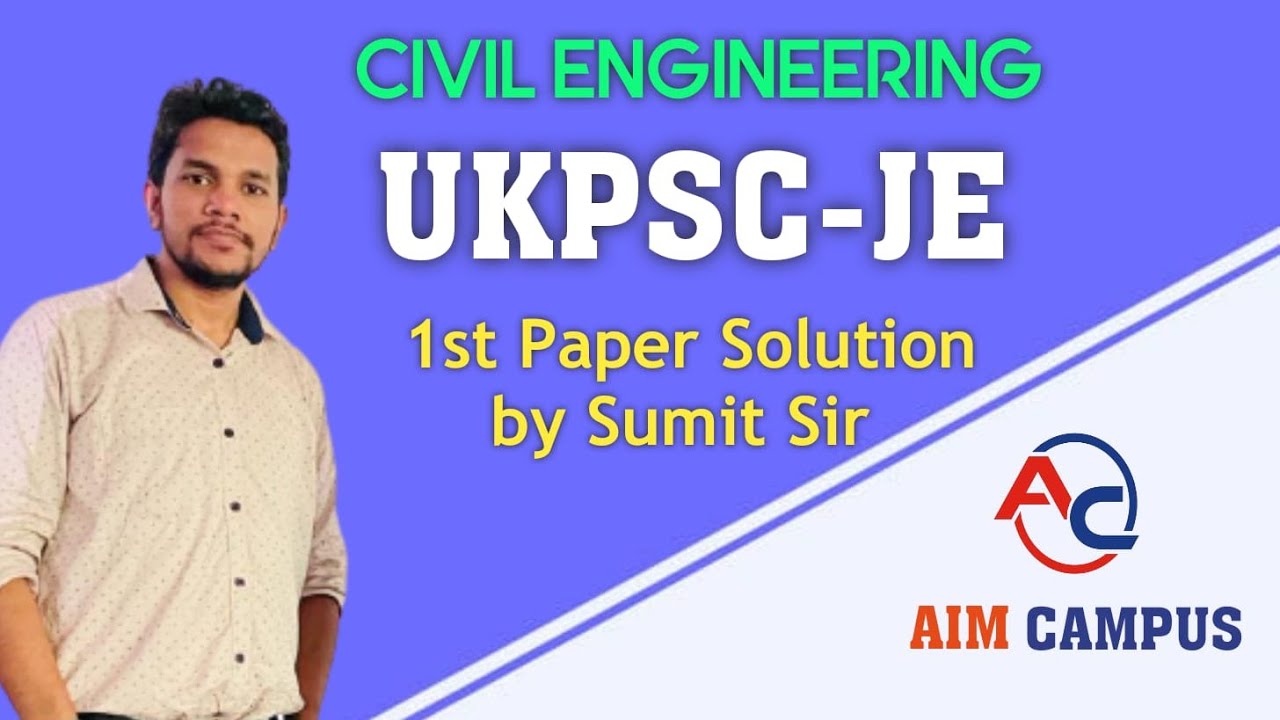 UKPSC JE PAPER 1 SOLUTION.