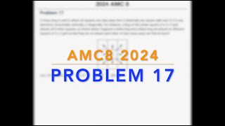 2024 AMC 8 Problem 17