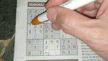Double pleasure today for everyone, Light Sudoku puzzle. (#374) 12-20-2019 part 1 of 2