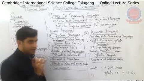 computer science 2nd year chap#8 lec#2 topic types of programming languages