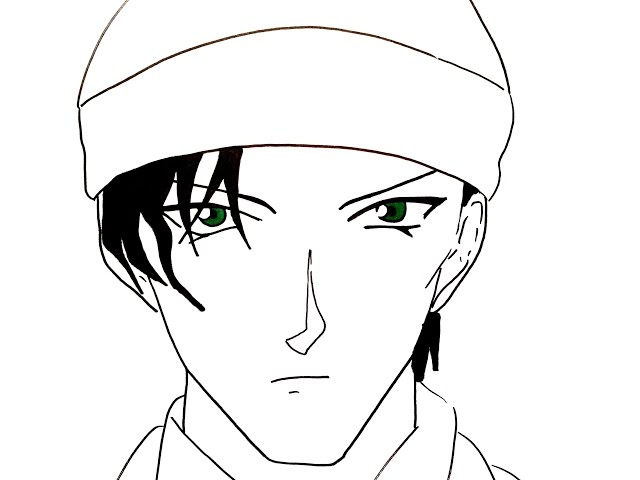 Shuichi Akai.赤井秀一の描き方. - YouTube