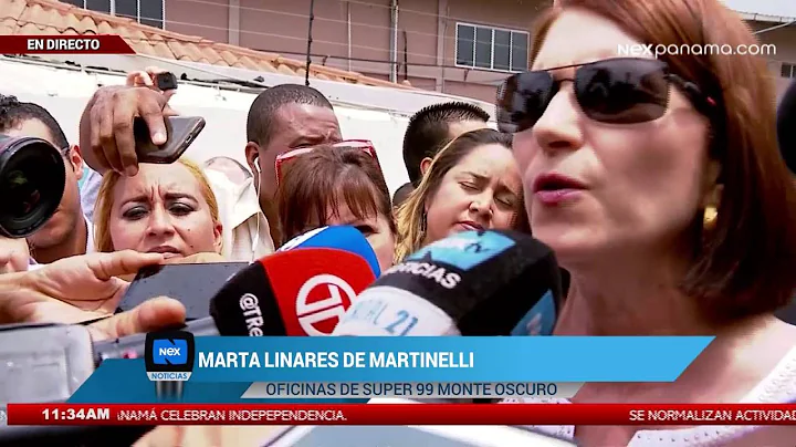Declaraciones de Marta Linares de Martinelli desde...