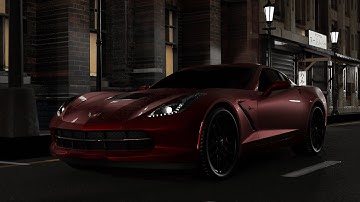 Corvette Stingray C7 Cinematic Car Animation (Blender Cycles)