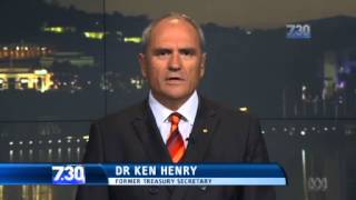 Fmr Treasury Secretary Dr Ken Henry on tax reform, NDIS & inevitability of GST being raised