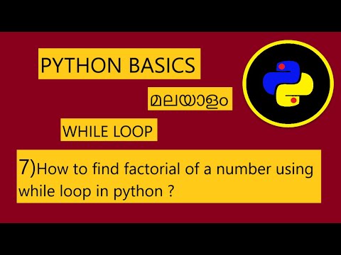 How to find the factorial of a number using whileloop in python