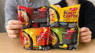 Japanese Couple Tries Filipino Instant Noodles For The First Time! Lucky Me Pancit Canton Taste Test