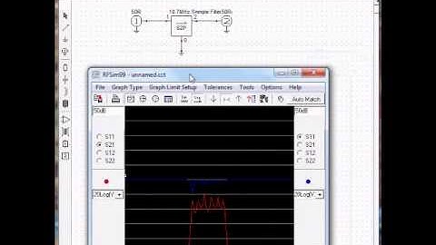 RFsim99 - Touchstone s2p s-parameter Simulation.