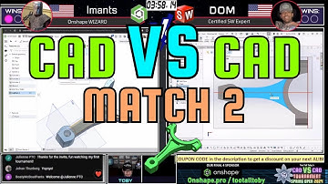 Which is FASTER? - ONSHAPE vs SOLIDWORKS - Imants vs DOM match 2