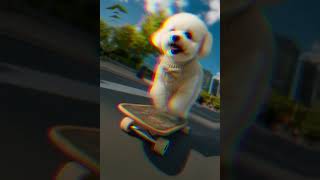 Snowy The Bichon Skating With Shei Kuang Xiang Meme