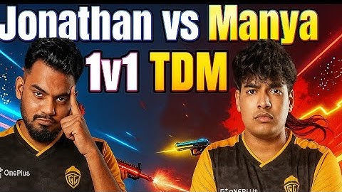 Jonathan vs Manya 🔥 1v1 TDM Fight | Who’s The Real King of BGMI? 👑 | God Reflexes 😱