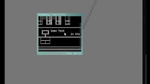 vtm. Terminal with horizontal scrolling