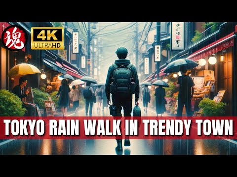 Stormy Day In Tokyo | Jiyugaoka Rain Walk | Japan