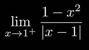 Find the limit of (1-x^2)/|x-1| as x approaches 1 from the right
