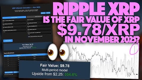 Create Your Own XRP Price Calculator - Is The Fair Value Of XRP $9.78/XRP In November 2025?