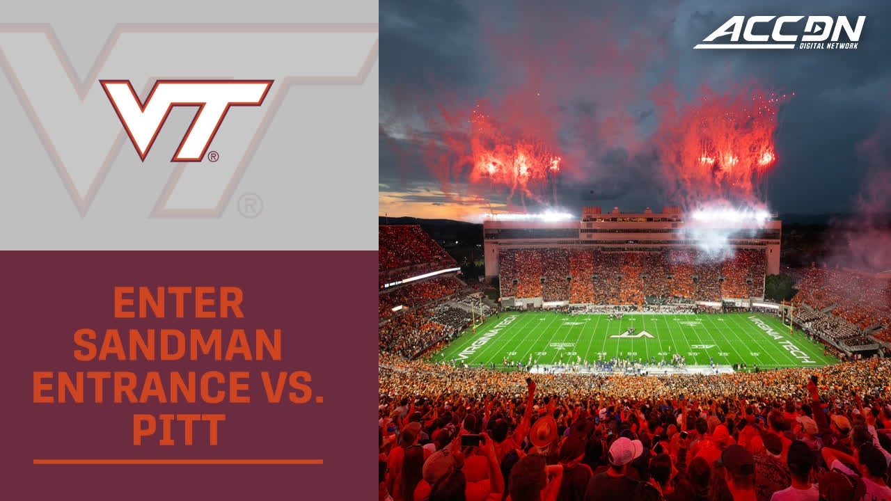 Virginia Tech's Enter Sandman Entrance vs. Pitt